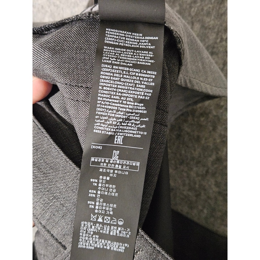 Ermenegildo Zegna Trousers Mens 34x26 Gray Wool Stretch Straight Leg 4U8P06 GAN - Picture 9 of 9
